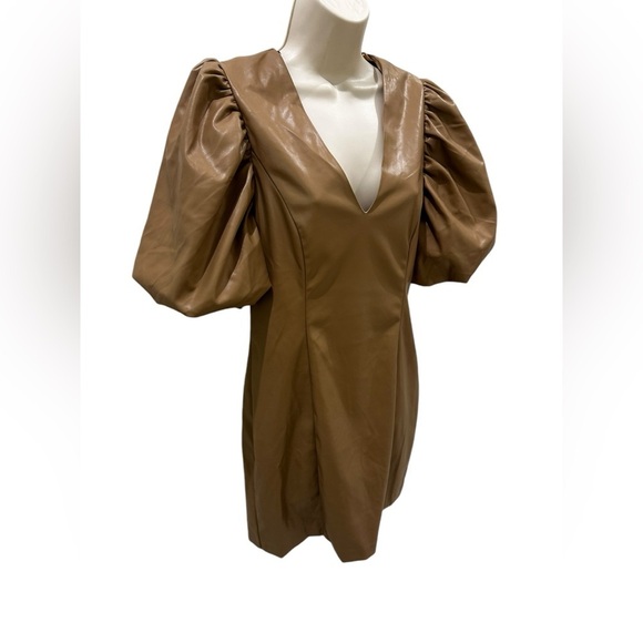 Endless Rose Pu Fitted Faux Leather Mini Dress - Picture 7 of 10